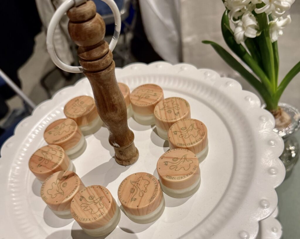 Tallow lotion on display