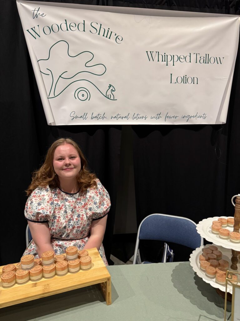 Me and my table at the Liberty Makers Market.